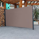 GAOMON Outdoor Side Pull Shed 300x160cm Rectangle Office Partition Coffee