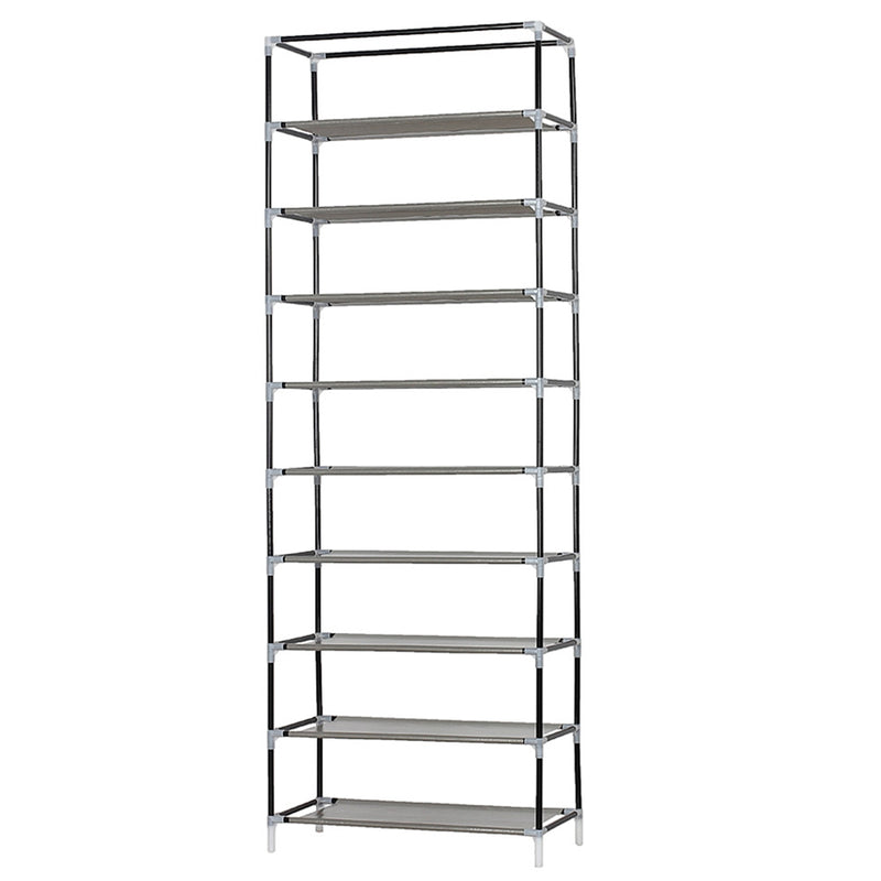 GAOMON 10-layer Shoe Rack Room-Saving Shoe Cabinet Rose Red