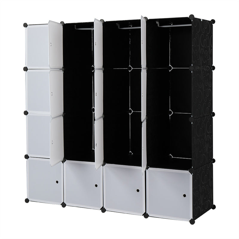 AMYOVE 4 Tier 16 Cube Organizer 142*47*142cm DIY Assemble Cabinet