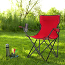 GAOMON Camping Chair Small Simple Foldable Chair 80x50x50cm Red