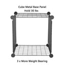 GAOMON 12-cube Storage Shelf DIY Stackable Bookshelf Cabinet Storage Organizer Black