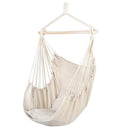 GAOMON Hammock Chair Durable Hanging Chair with Two Pillows Beige