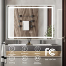 GAOMON LED Bathroom Mirror 24 x40 Large Dimmable Wall Mirrors with Front & Backlight Anti-Fog Shatter-Proof