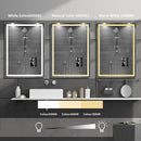 GAOMON LED Bathroom Mirror 24 x40 Large Dimmable Wall Mirrors with Front & Backlight Anti-Fog Shatter-Proof