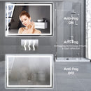 GAOMON LED Bathroom Mirror 24 x40 Large Dimmable Wall Mirrors with Front & Backlight Anti-Fog Shatter-Proof