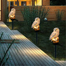GAOMON LED Garden Lights Solar Night Lights Owl Shape Lawn Lamp Brown