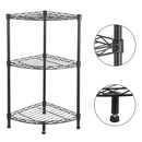 GAOMON 3 Tier Corner Shelf Rustic Display Storage Shelves Black