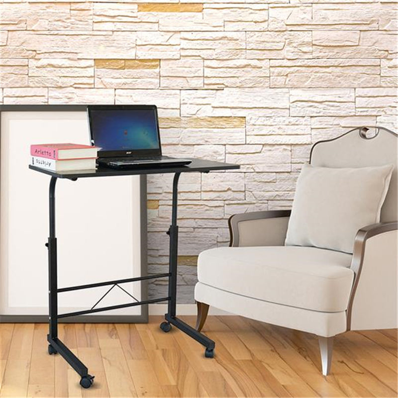 GAOMON Side Table Height Adjustable Coffee Snack Table Black