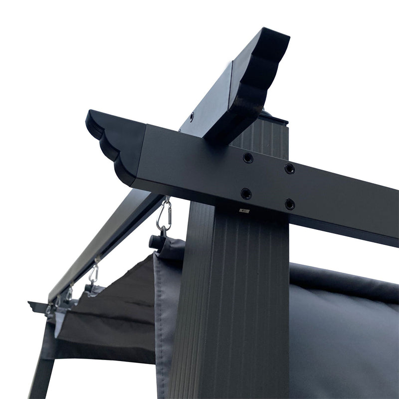 GAOMON Outdoor Patio Retractable Pergola Shady Shelters