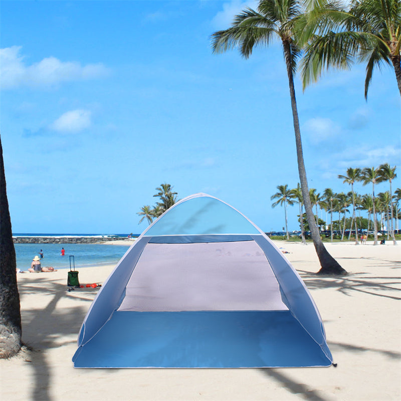 GAOMON Automatic Opening Camping Tent Beach Shelter Sunscreen Tent Blue