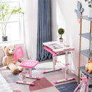 GAOMON Kids Student Desks Chairs Set Liftable Table Set Without Front Baffle Reading Stand Lamp