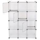 GAOMON Storage Shelf 4 Layers 12-Cube 35x35x35 Cube Storage Cabinet with Door