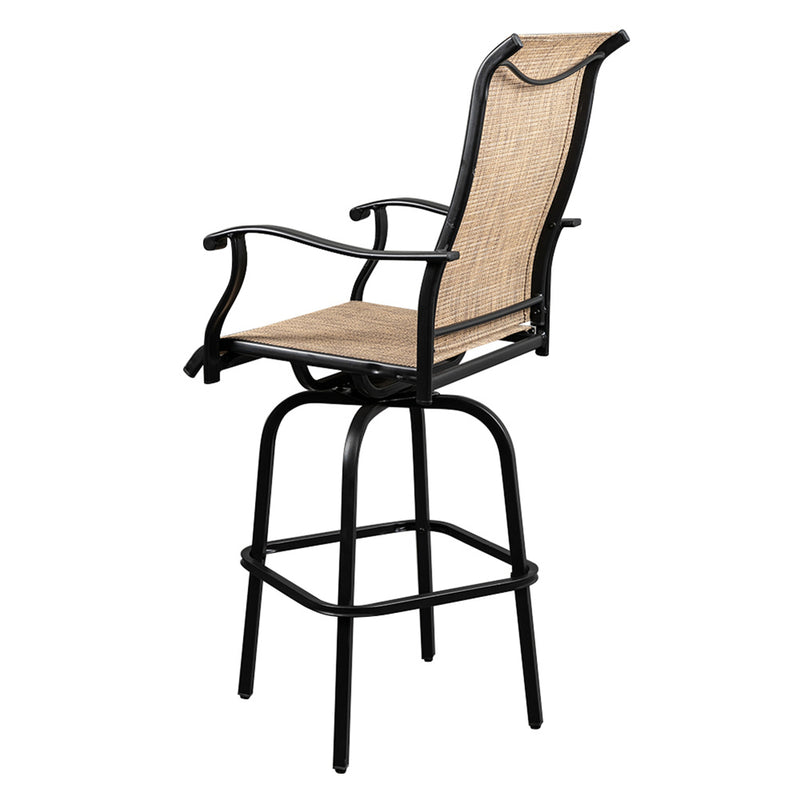 GAOMON 2PCS Swivel Bar Chair Adjustable Long Service Life Patio Swivel Bar Stool