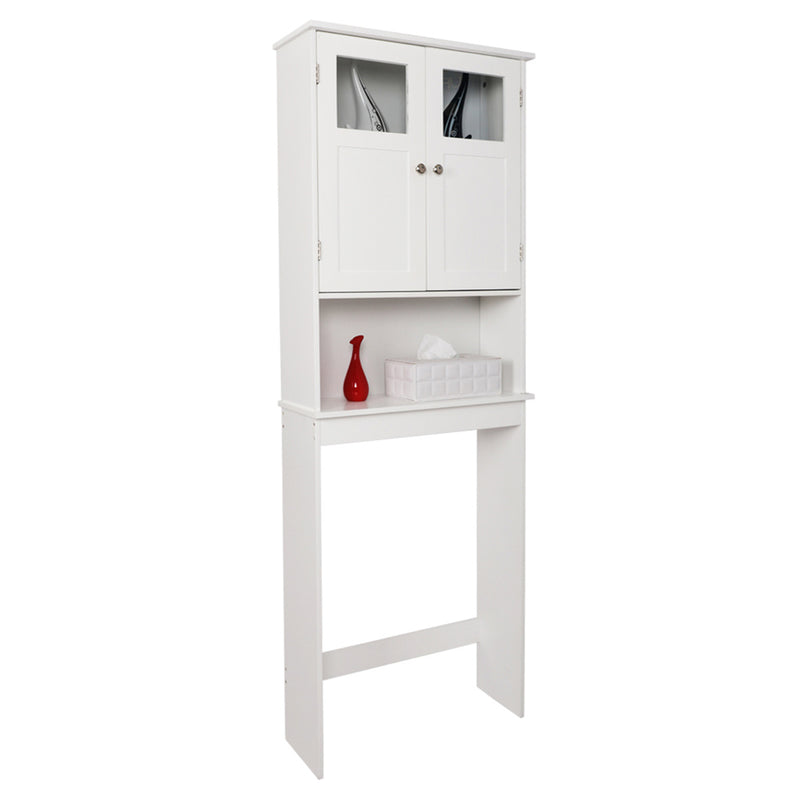 GAOMON 3 Tiers Bathroom Cabinet Double Doors Waterproof Space-Saving Storage Cabinet