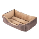 GAOMON 28" Pet Mat Kennel For Pet Cat Dog Non-slip Bottom Brown