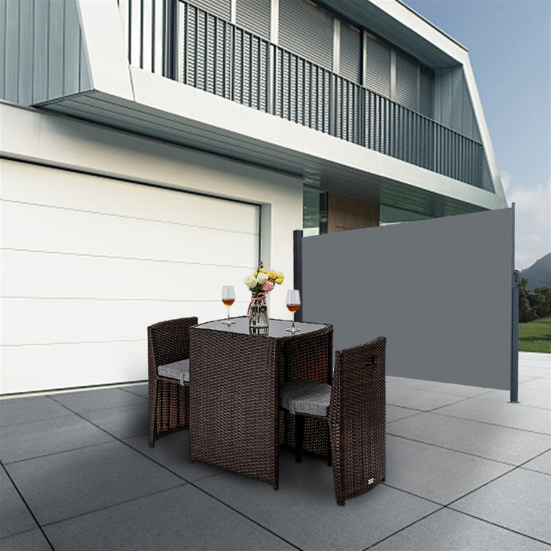 GAOMON 1.6x3m Side Pull Shed Instant Canopy Sunshade Wall Anti Peeping Dark Gray