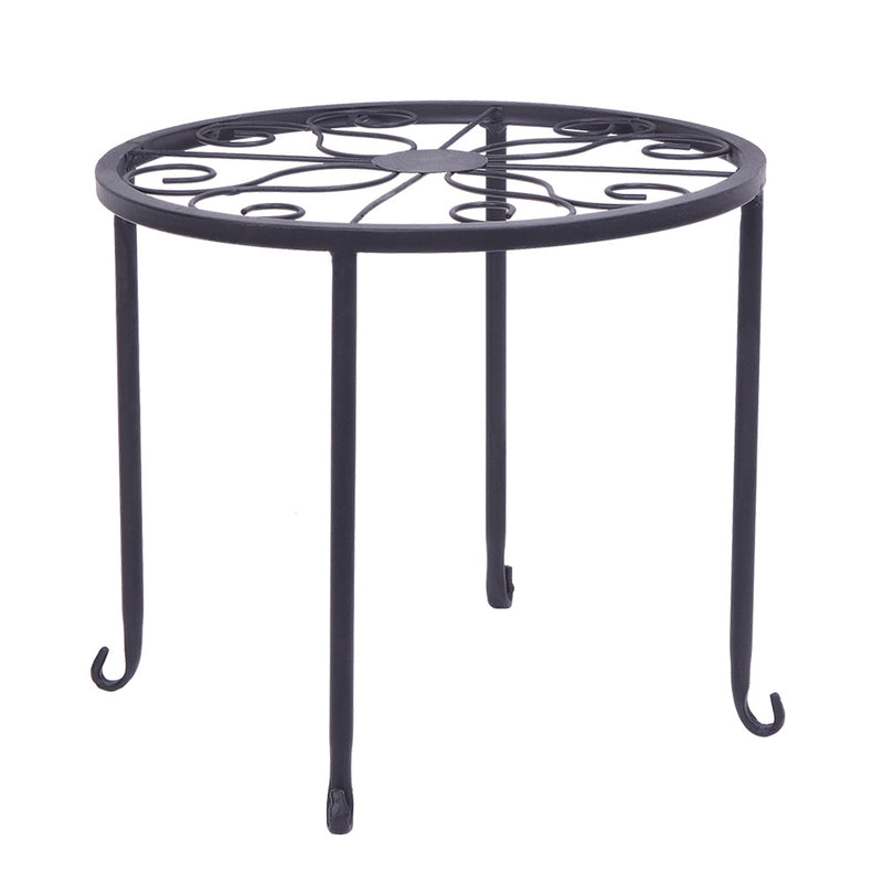 GAOMON 4pcs Plant Stands Indoor Outdoor Strong Plant Shelves Black