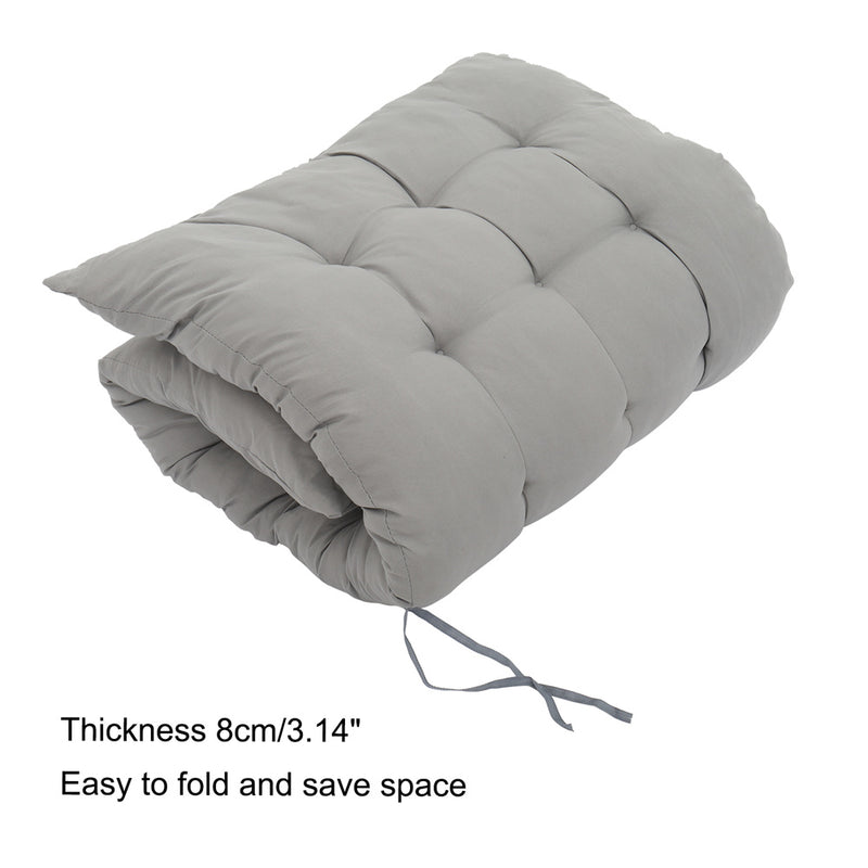 GAOMON Folding Chair Cushion Portable Comfortable 124x48x8cm Grey