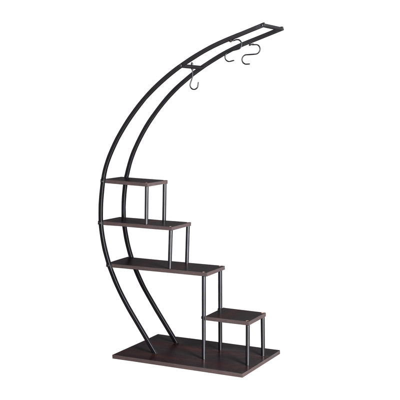 GAOMON 2PCS 5 Layers Semicircle Iron Flower Stand Plant Stand N101