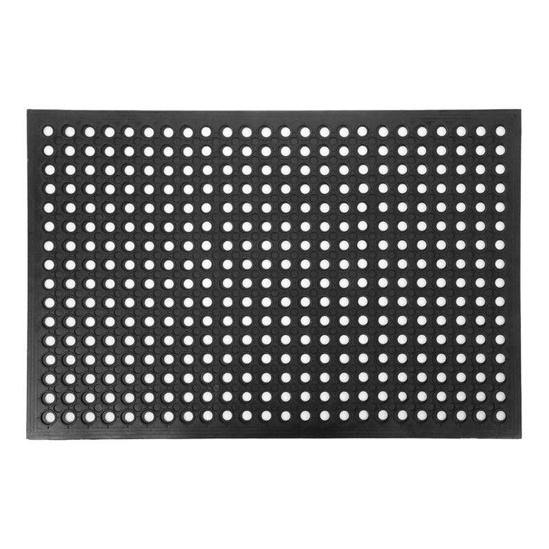 GAOMON Rubber Hexagonal Mat Waterproof Anti-Slip Floor Mat for Bars Kitchen Restaurants 60x90cm