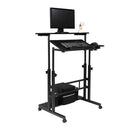 GAOMON Standing Lifting Computer Table Height Adjustable Laptop Desk Black