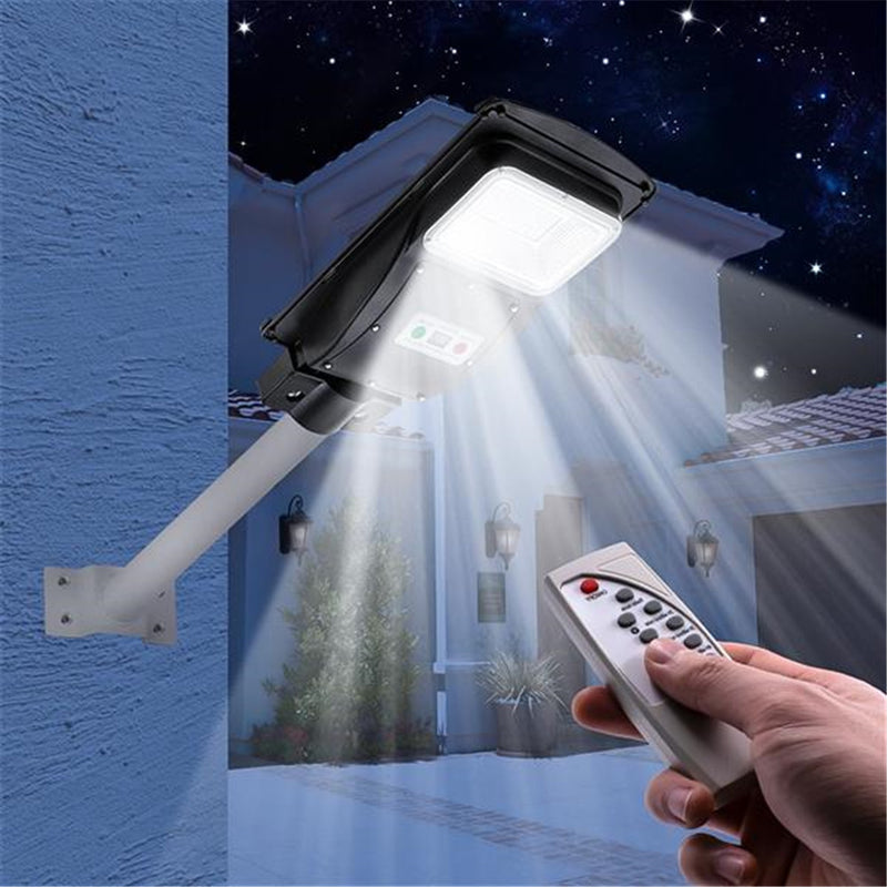 GAOMON 30w 60leds Solar Street Path Light Ultra-bright Light Outdoor Wall Road Lamp Black