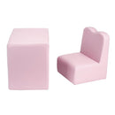 GAOMON Single Kids Sofa 2-in-1 Rectangular 49*32*39cm Modern Pink
