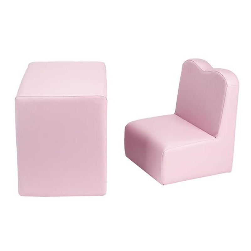 GAOMON Single Kids Sofa 2-in-1 Rectangular 49*32*39cm Modern Pink