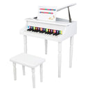 GAOMON Children 30-key Wooden Piano with Music Stand 49*50.5*48.5cm White