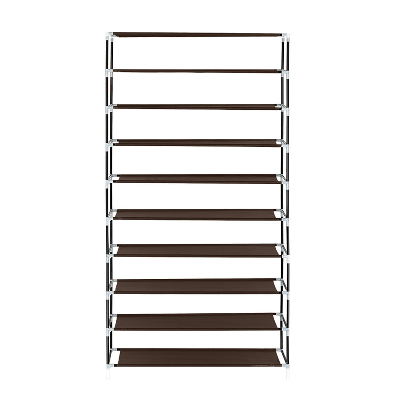 GAOMON 10 Layers Household Shoe Organizer Dark Brown