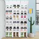 GAOMON 3 Rows 12-tier Portable Shoe Rack Organizer Shoe Cabinet 122 x 32 x 180cm White