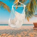 GAOMON Hammock Chair Durable Hanging Chair with Two Pillows Beige