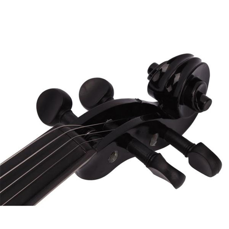 GAOMON 1 Set Pine 4/4 Solid Wood Acoustic Violin Case Bow Rosin Black