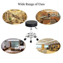 GAOMON Round Bar Stool Height Adjustable Swivel Pub Chair Black