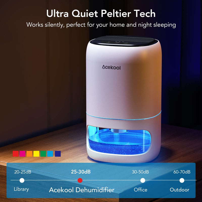 GAOMON Dehumidifiers DB2 for Home 35 OZ Portable Dehumidifier with Air Purifying Function for 350 Sq.Ft