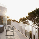 GAOMON Single Rocking Chair Lightweight Flat Tube Bronze Color Chair