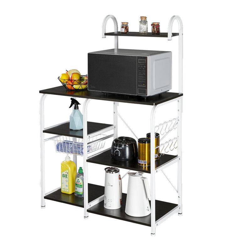 GAOMON 4-layer Microwave Oven Rack Kitchen Organizer Dark Brown