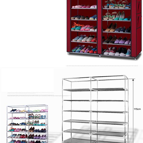 GAOMON 6 Tier Shoe Rack Shoe Shelf Storage Closet Organizer Cabinet GREY