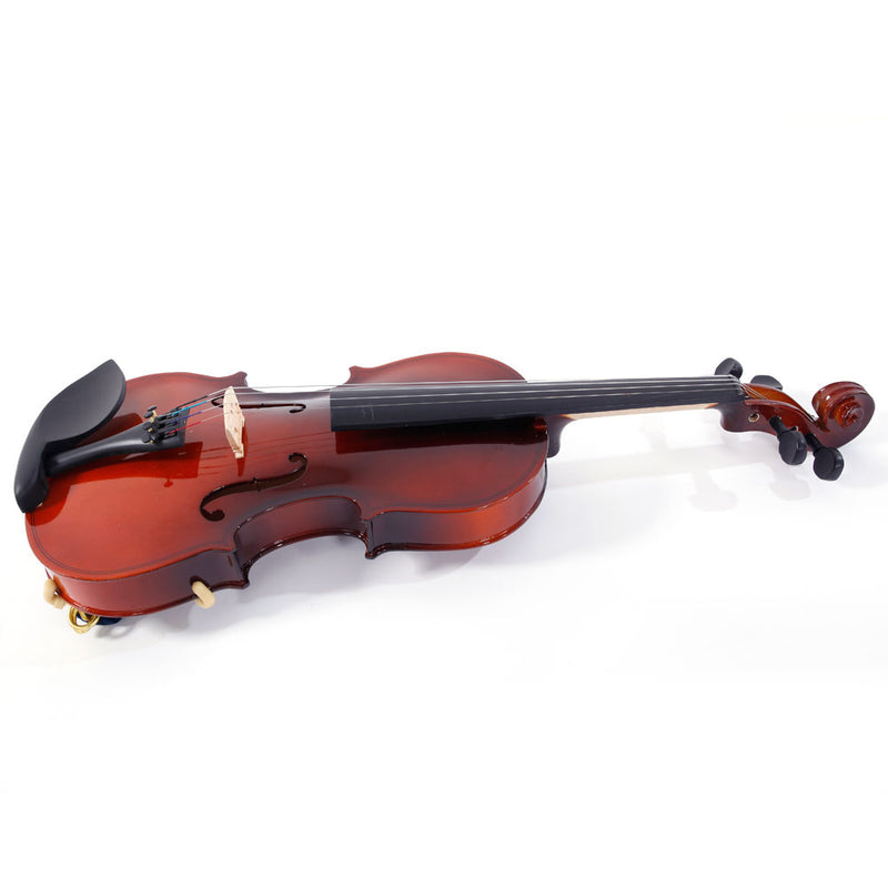 GAOMON Gv100 1/8 Solid Wood Natural Acoustic Violin Bow Rosin Strings Shoulder Rest Kit