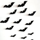 GAOMON 160PCS Halloween Bat Print Wall  Stickers Household Room Decoration