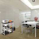 GAOMON 4-layer Microwave Oven Rack Floor-standing 90*40*84cm Black