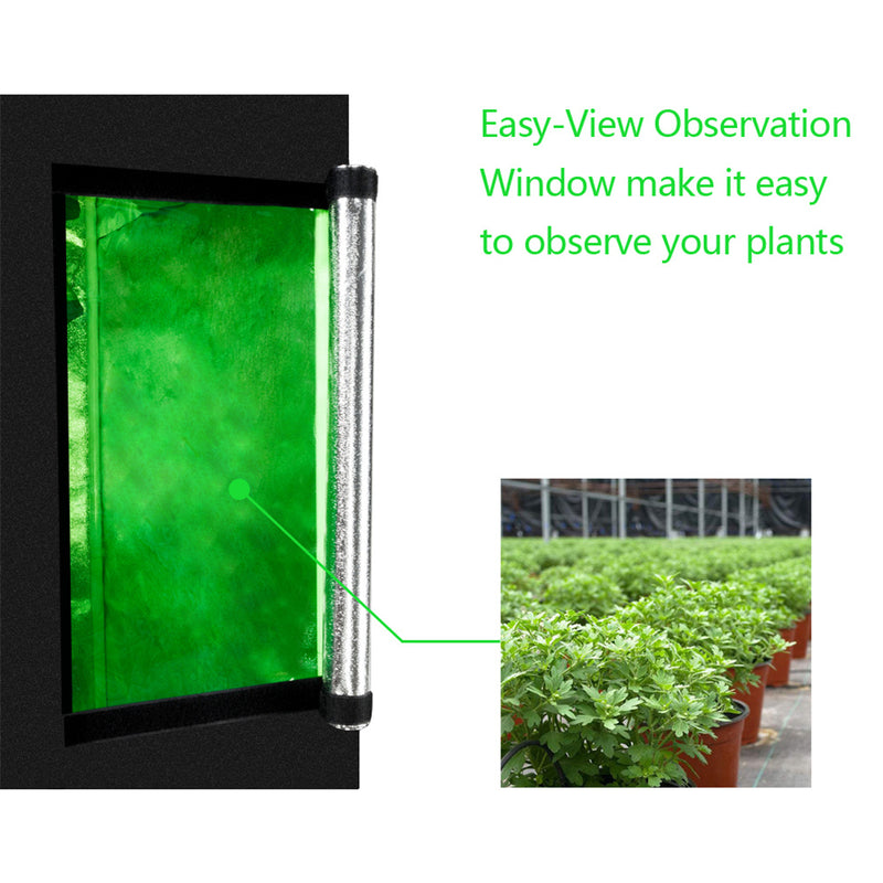 GAOMON 60x60x120cm Hydroponic Plant Growing Tent with Window Oxford Cloth Tent