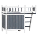 GAOMON 730*530*660cm Pet House Cat Dog Kennel With Open Door Top Fence