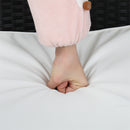 GAOMON 3pcs Single Rocking Chair Coffee Table Set Comfortable Weather-Resistant UV-Resistant