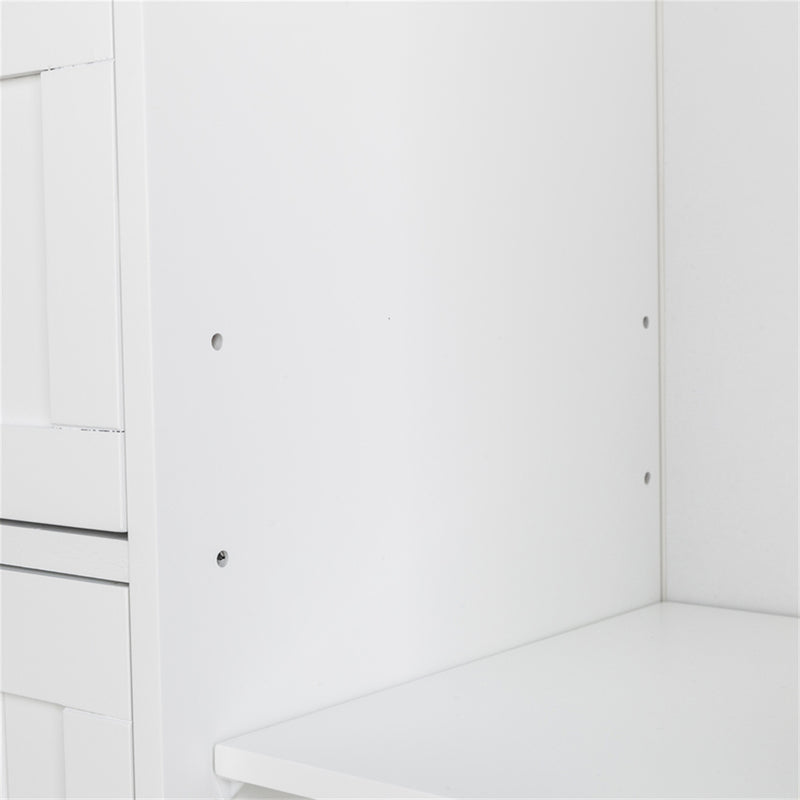 GAOMON Single Door Bathroom Storage Cabinet with 4 Drawers Waterproof Lightweight