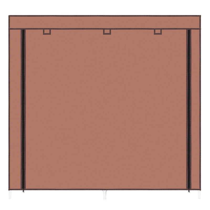 GAOMON 7 Layers 14 Grids Shoe Rack Portable Shoe Cabinet Brown