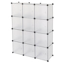 GAOMON Storage Shelf 4 Layers 12-Cube 35x35x35 Cube Storage Cabinet with Door
