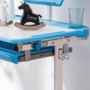 GAOMON Kids Desk Chair Set Height Adjustable Student Study Desk Home Schooling Blue