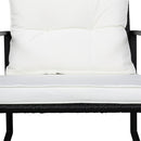 GAOMON 3pcs Single Rocking Chair Coffee Table Set Comfortable Weather-Resistant UV-Resistant