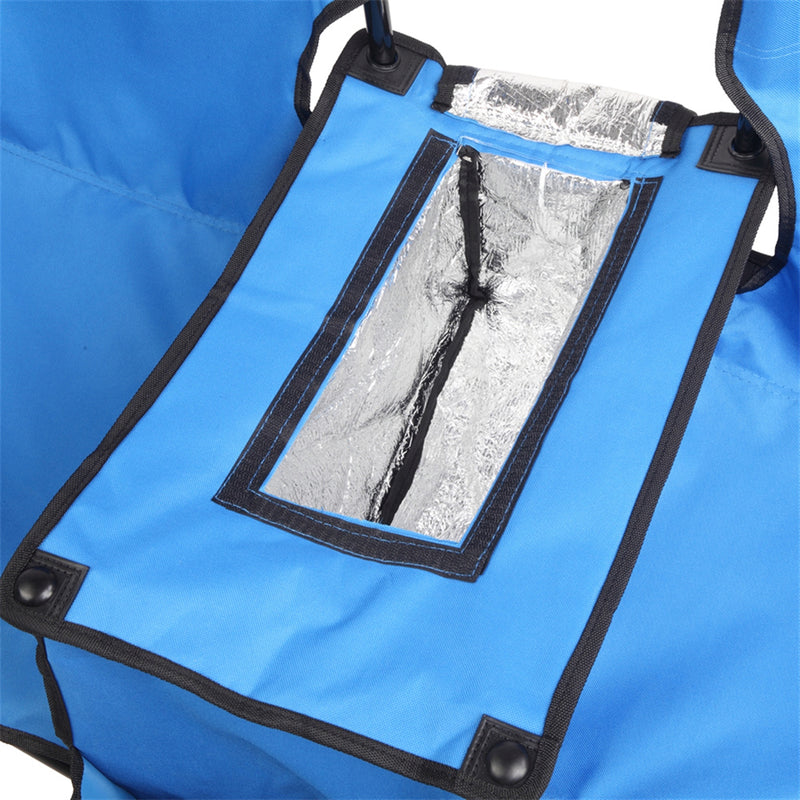 GAOMON Double Folding Picnic Camping Chairs with Umbrella Blue